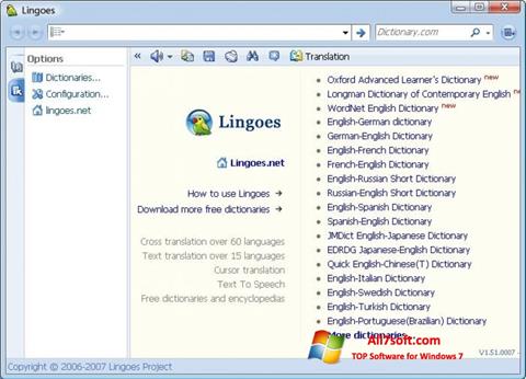 Captură de ecran Lingoes pentru Windows 7
