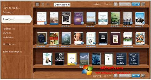 Captură de ecran Bookshelf pentru Windows 7