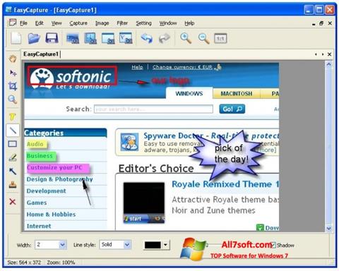 Captură de ecran EasyCapture pentru Windows 7