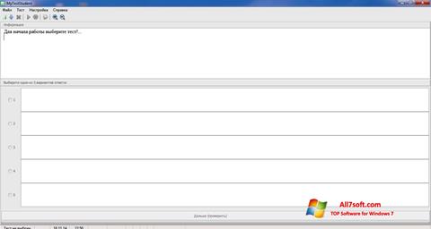 Captură de ecran MyTestStudent pentru Windows 7