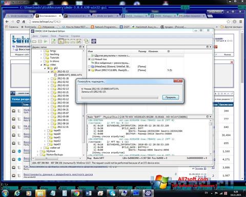 Captură de ecran DMDE pentru Windows 7
