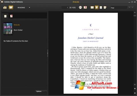Captură de ecran Adobe Digital Editions pentru Windows 7
