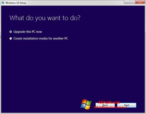 Captură de ecran Media Creation Tool pentru Windows 7