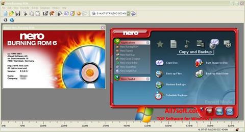 Captură de ecran Nero Burning ROM pentru Windows 7