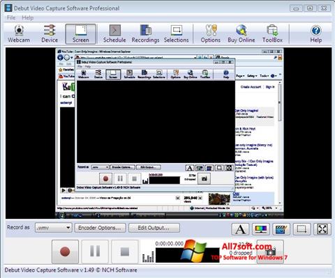 Captură de ecran Debut Video Capture pentru Windows 7