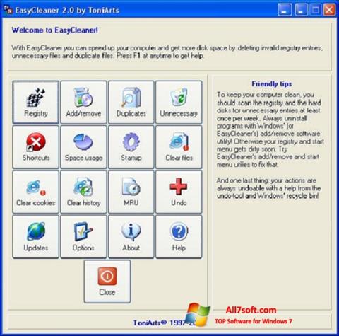 Captură de ecran EasyCleaner pentru Windows 7