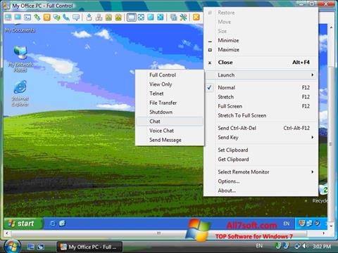 Captură de ecran Radmin pentru Windows 7