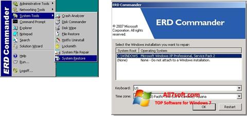 Captură de ecran ERD Commander pentru Windows 7
