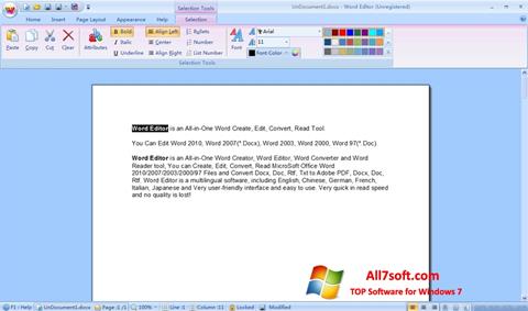 Captură de ecran DocX Reader pentru Windows 7