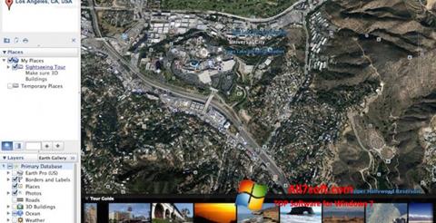Captură de ecran Google Earth Pro pentru Windows 7