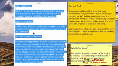 Captură de ecran Simple Sticky Notes pentru Windows 7