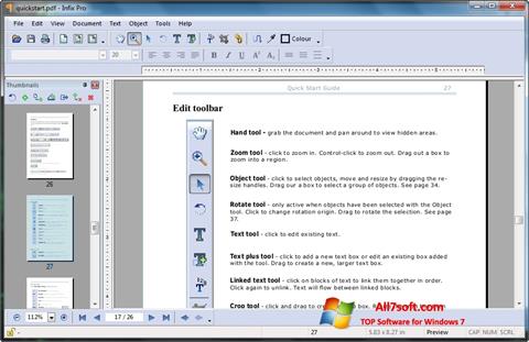 Captură de ecran Infix PDF Editor pentru Windows 7