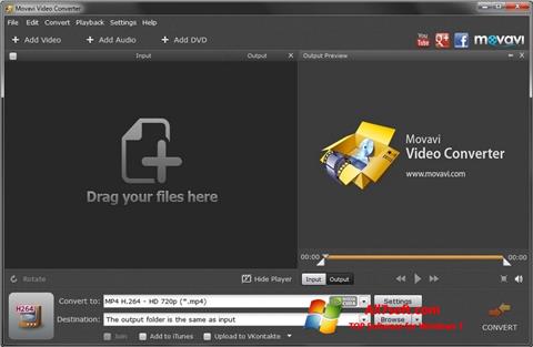 Captură de ecran Movavi Video Converter pentru Windows 7
