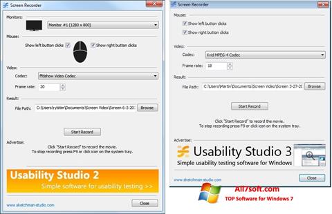 Captură de ecran Rylstim Screen Recorder pentru Windows 7
