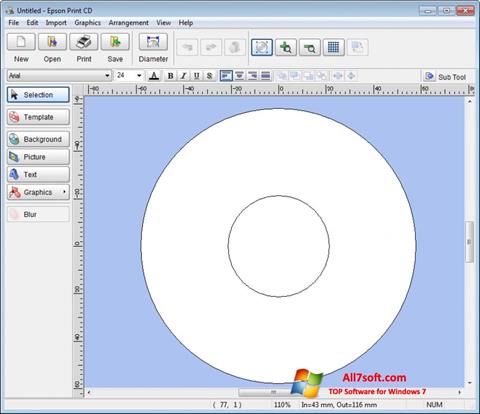 Captură de ecran EPSON Print CD pentru Windows 7