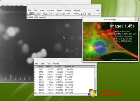 Captură de ecran ImageJ pentru Windows 7