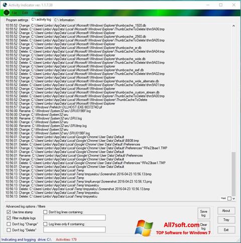 Captură de ecran Drive Space Indicator pentru Windows 7