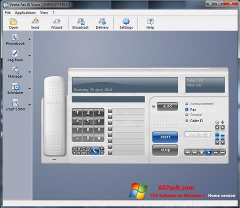 Captură de ecran VentaFax pentru Windows 7