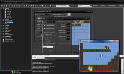 Captură de ecran GameMaker: Studio pentru Windows 7