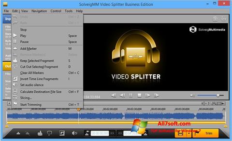 Captură de ecran SolveigMM Video Splitter pentru Windows 7