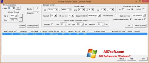 Captură de ecran Virtual Audio Cable pentru Windows 7