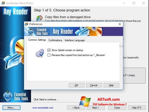 Captură de ecran AnyReader pentru Windows 7