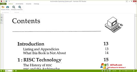 Captură de ecran Hamster PDF Reader pentru Windows 7