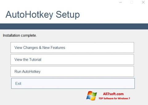 Captură de ecran AutoHotkey pentru Windows 7