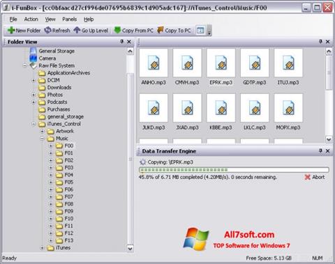Captură de ecran iFunBox pentru Windows 7