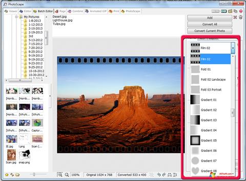 Captură de ecran PhotoScape pentru Windows 7