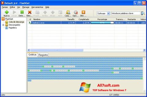 Captură de ecran FlashGet pentru Windows 7