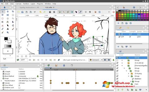 Captură de ecran Synfig Studio pentru Windows 7